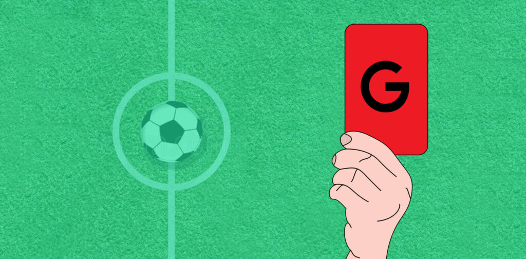 google red card penalty