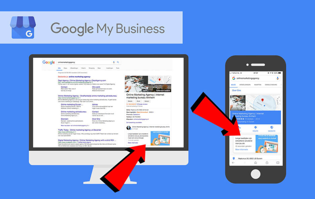 Google Post mobile and desktop