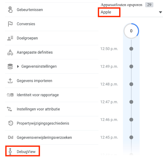 debugview google analytics 4