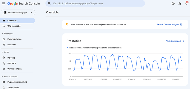 coverage search console