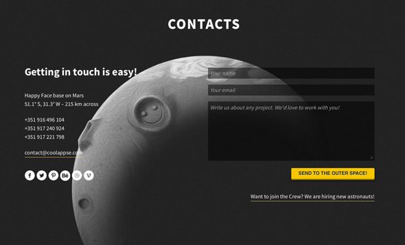 design contact form