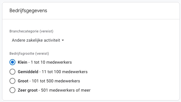 Google Analytics 4 Create Company Size Property