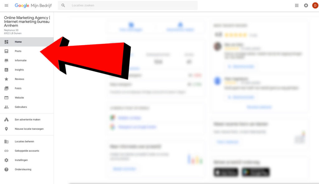 Google My Company screenshot