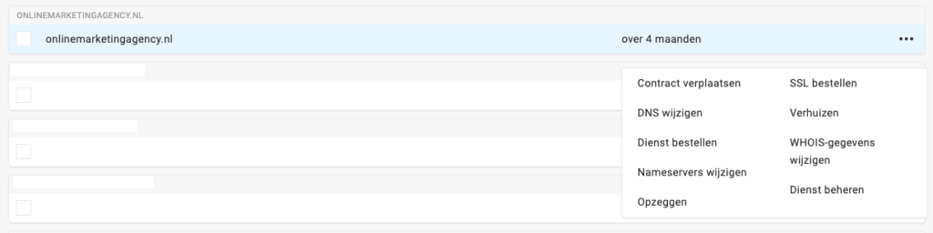 Hostnet DNS change