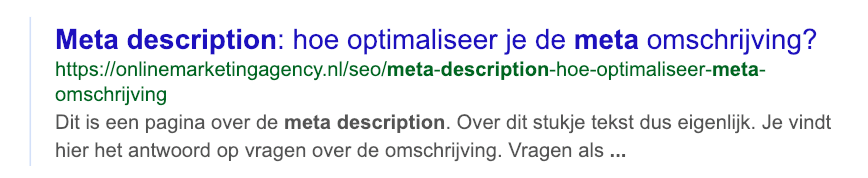 Meta description length