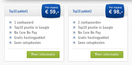 no cure no pay seo example