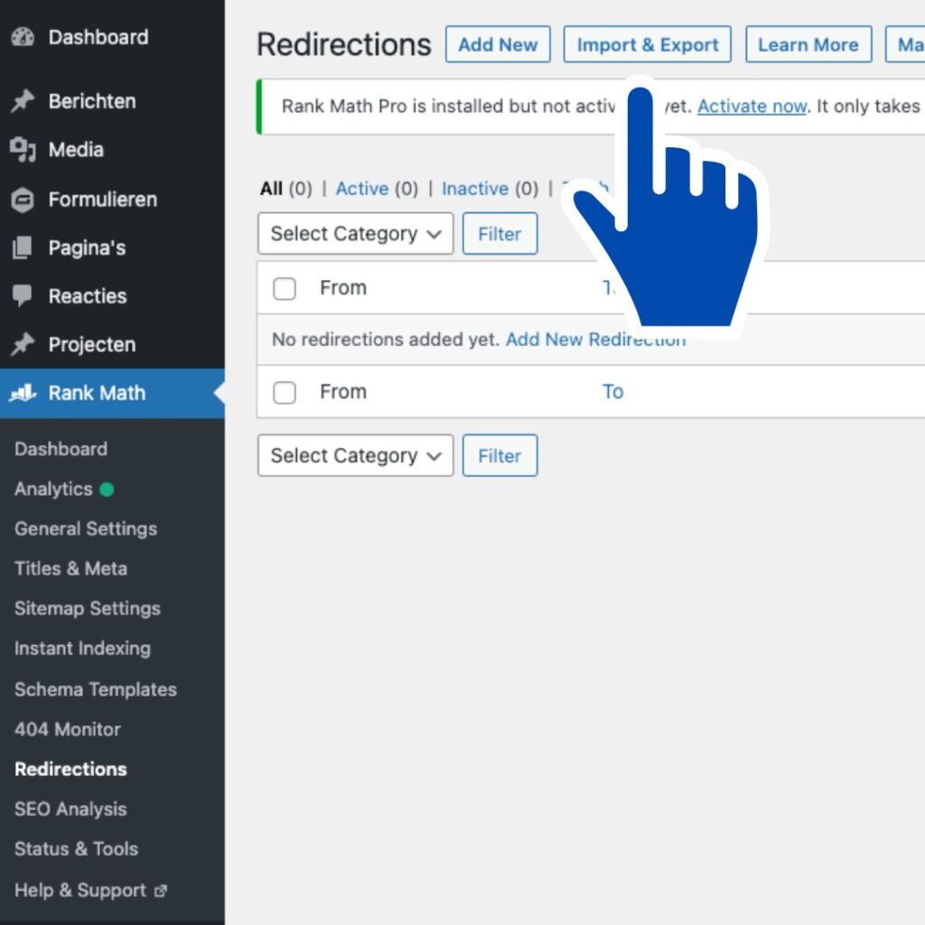 Redirects Rank Math - 4