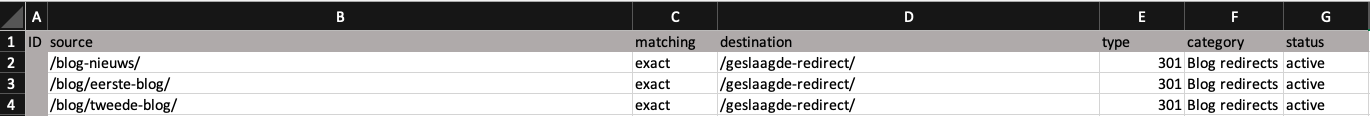 Redirects Rank Math - 2