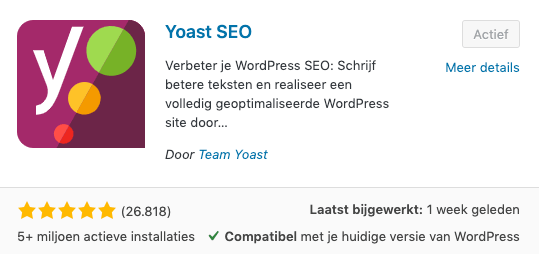 Yoast SEO plugin